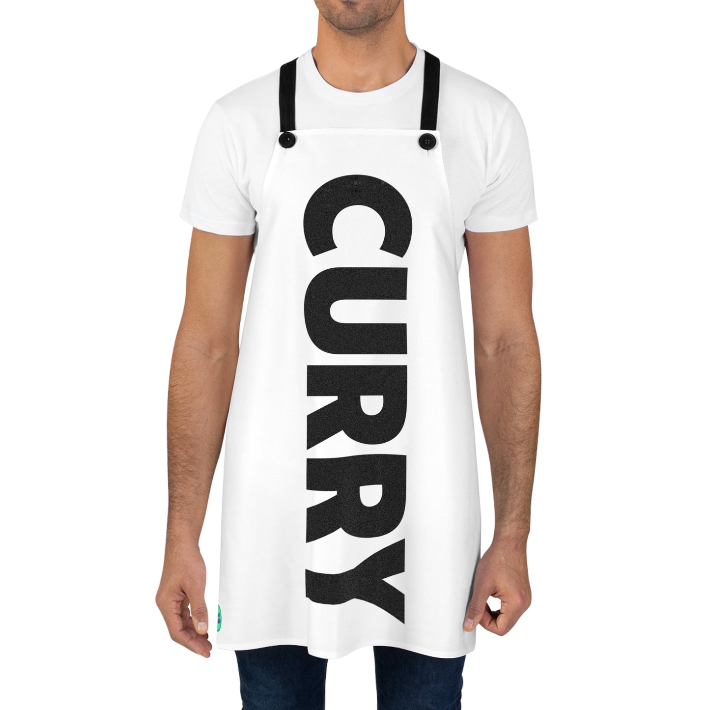 Curry White Apron