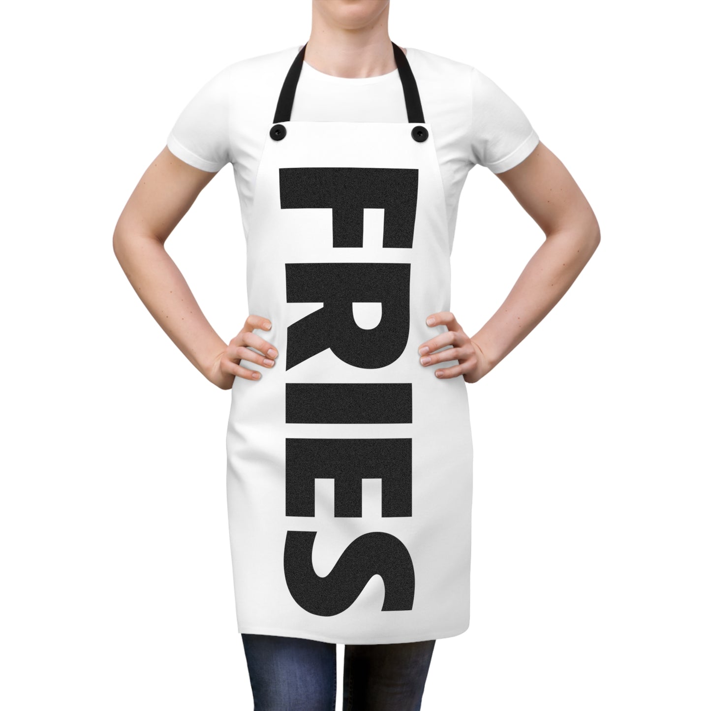 Fries White Apron