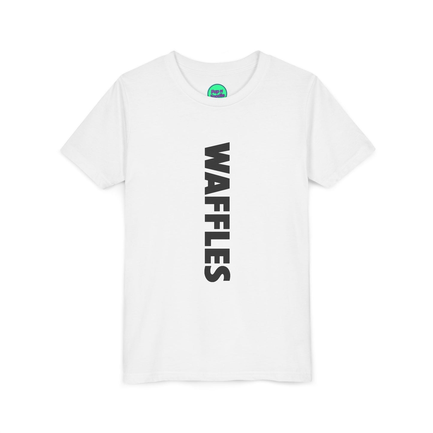 Wafffles White Youth Tee