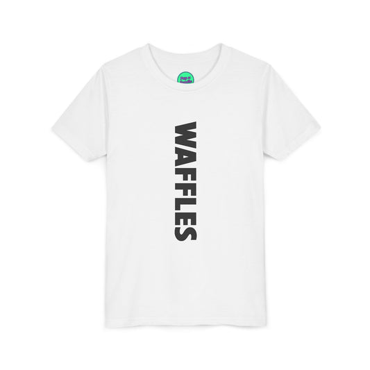 Wafffles White Youth Tee
