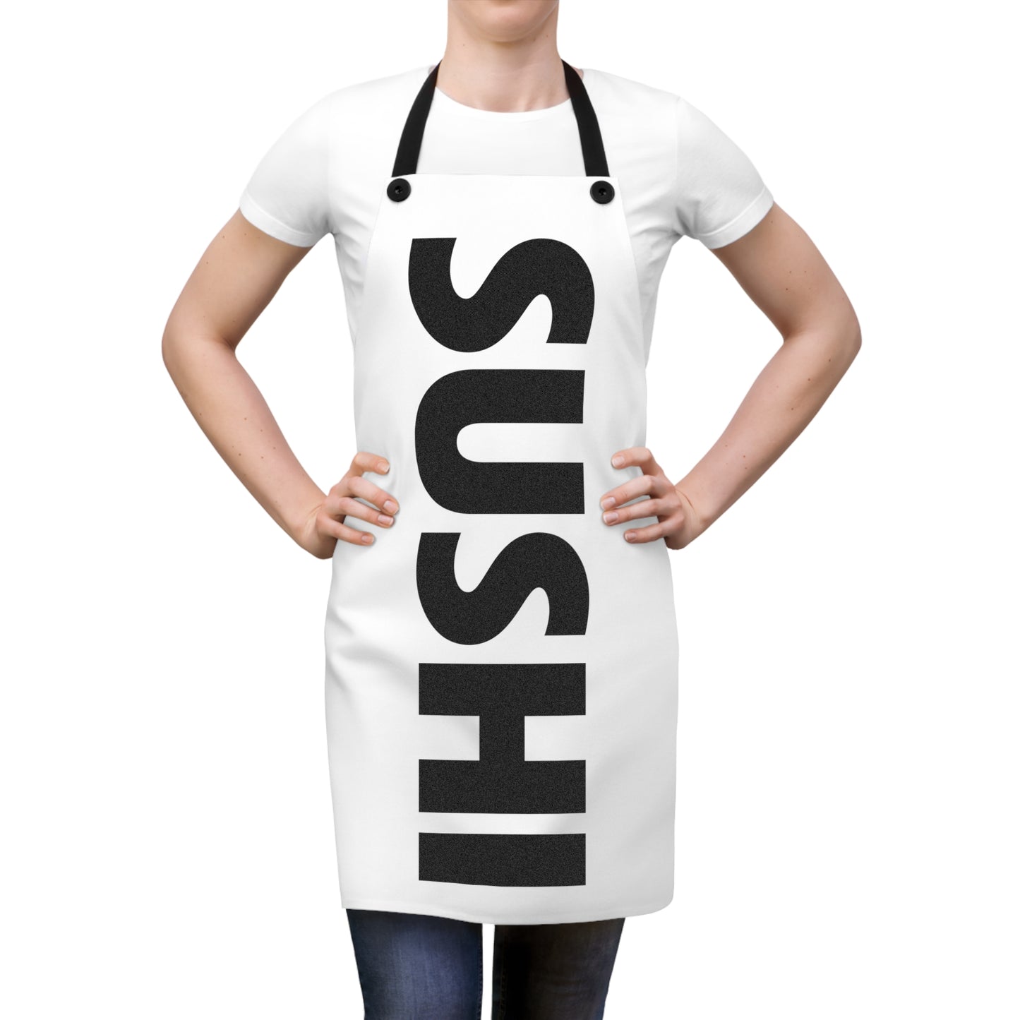 Sushi White Apron