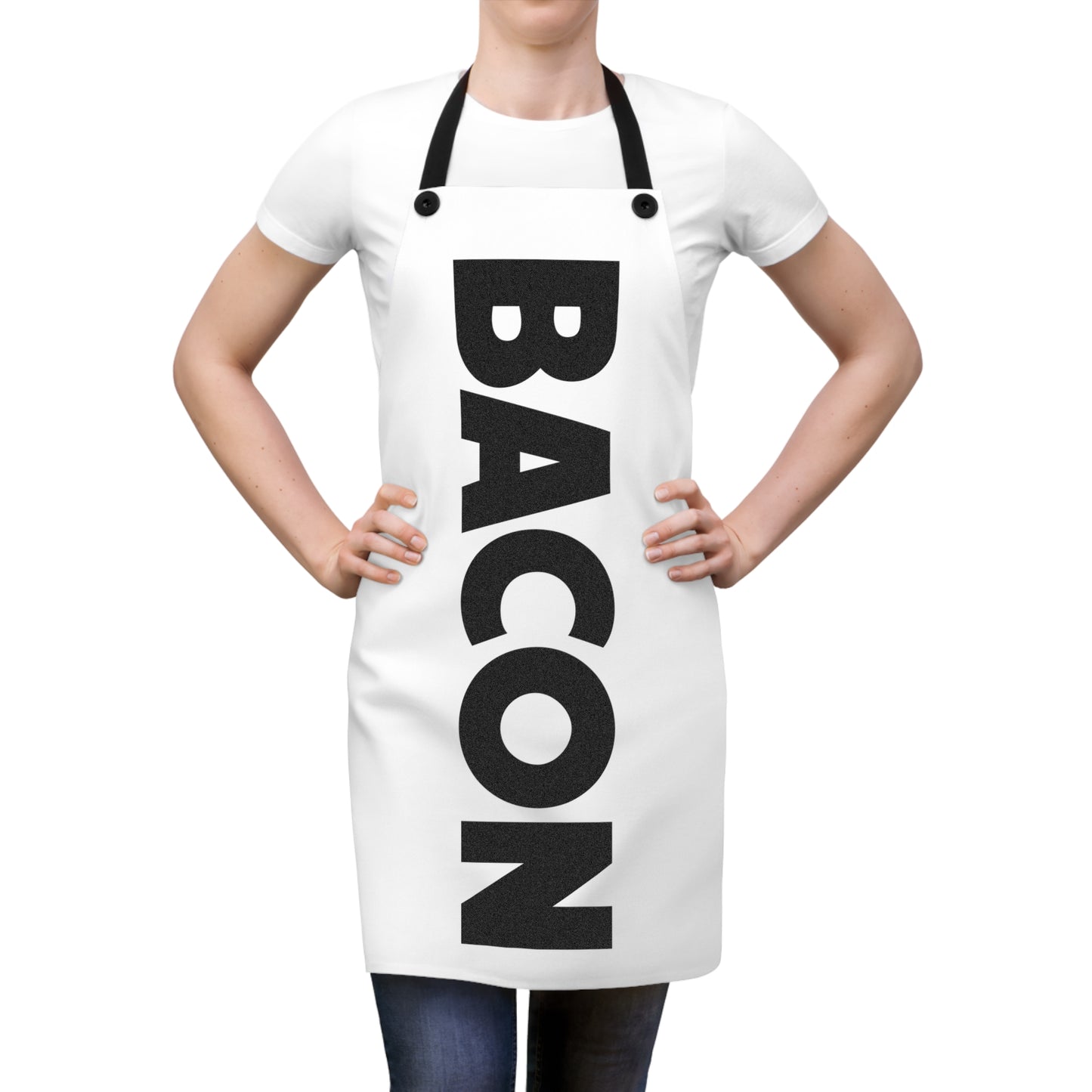 Bacon White Apron