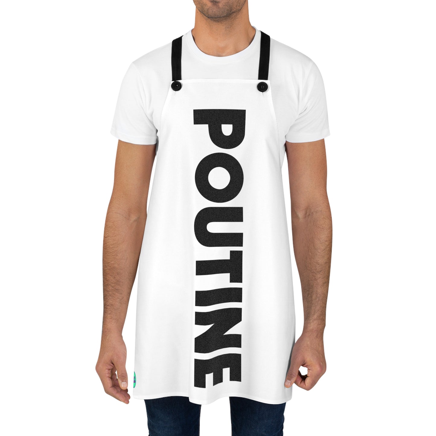 Poutine White Apron