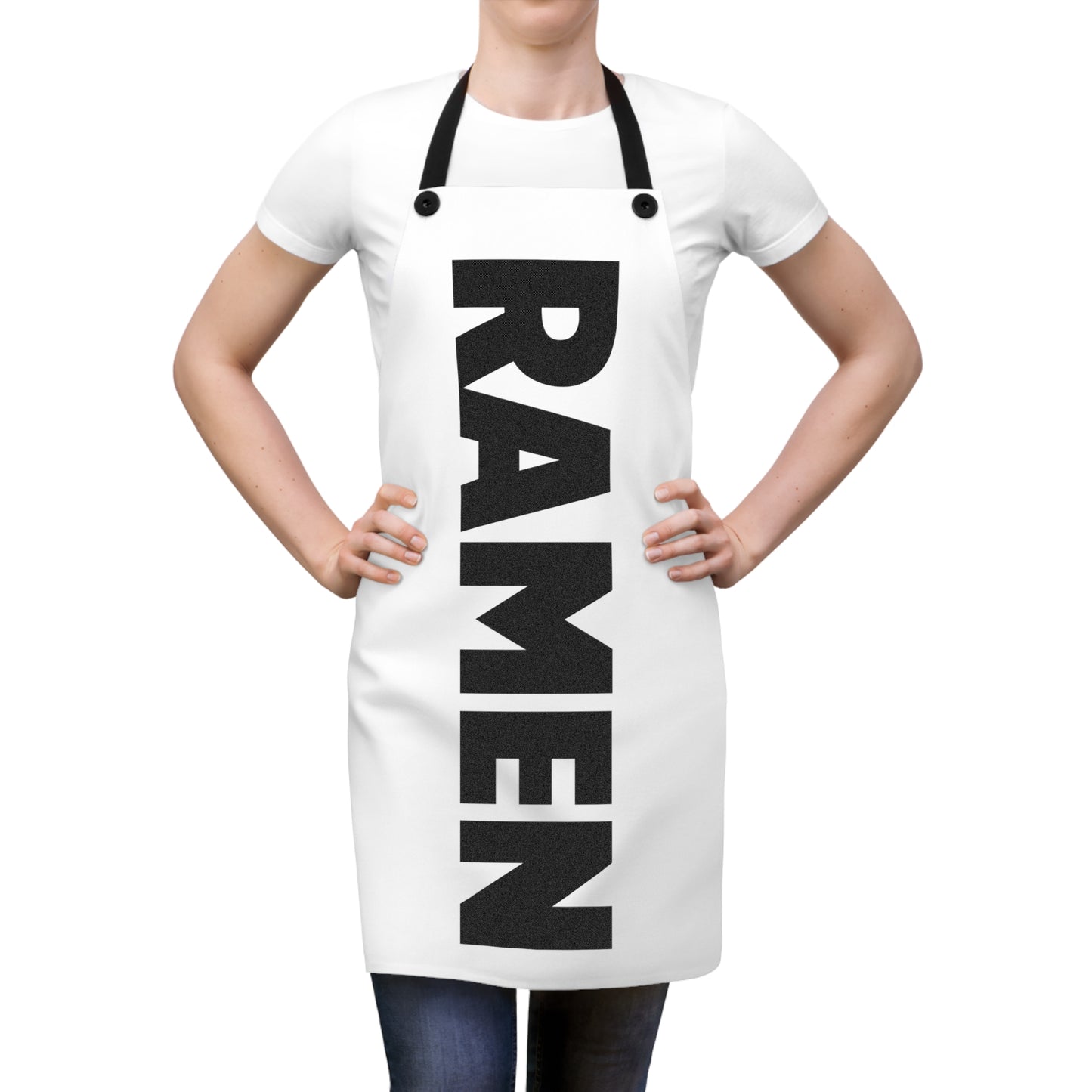 Ramen White Apron